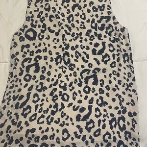 Tahari Beige and Black Patterned Top